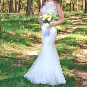 Two Piece White Dress